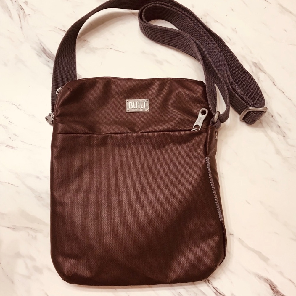 Built City IPad Crossbody Burgundy Bag
